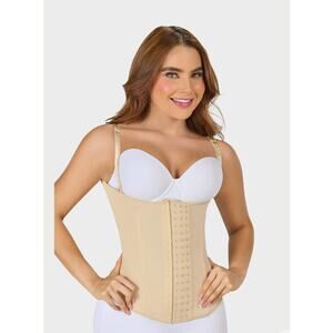 Fajas Columbia Waist Trainer Open Bust High Compression Sz M Post Partum NWOT